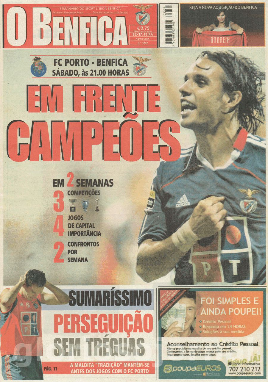 jornal o benfica 3207 2005-10-14